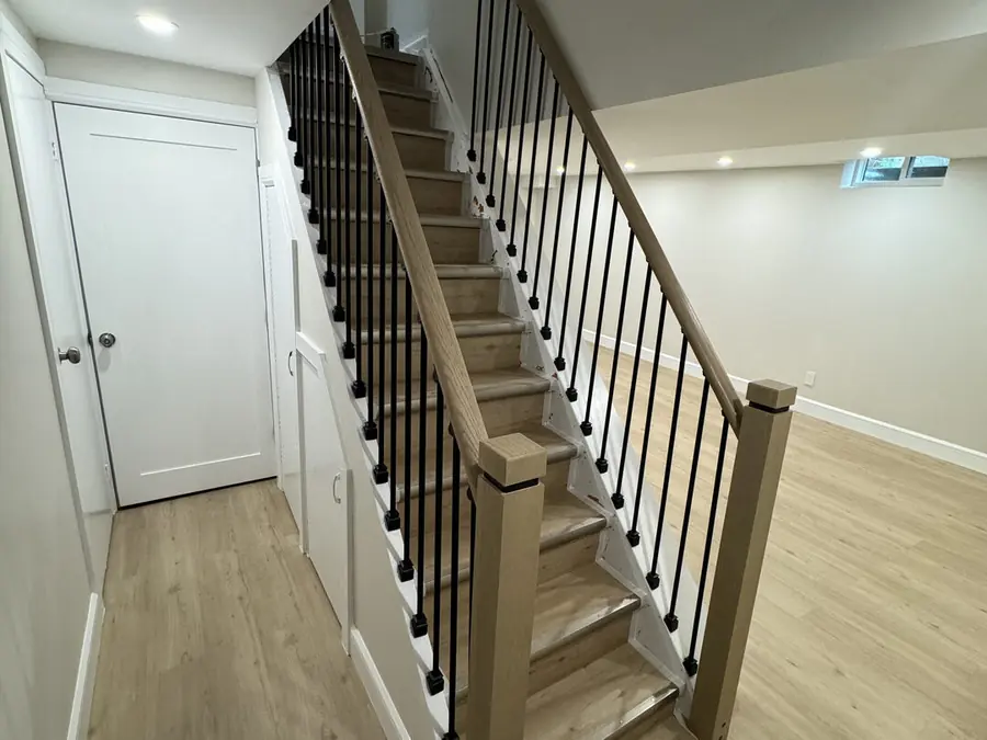 Finished legal basement unit living space, Toronto